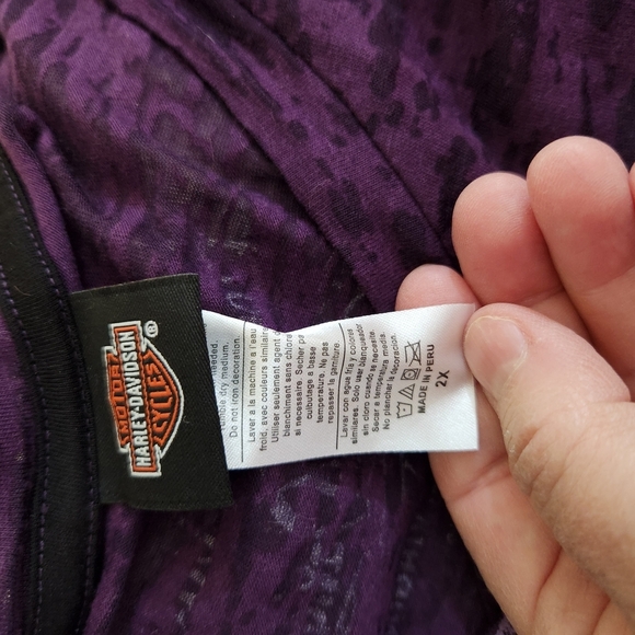Harley-Davidson Vivid Purple Graphic Tee - Picture 5 of 6